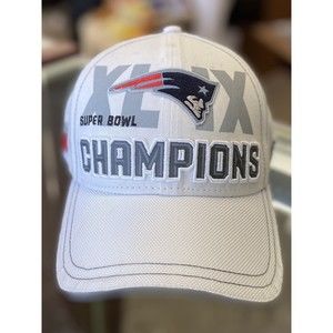 New England Patriots New Era Super Bowl 44 White Gray NFL 2014 Adjustable 9Forty